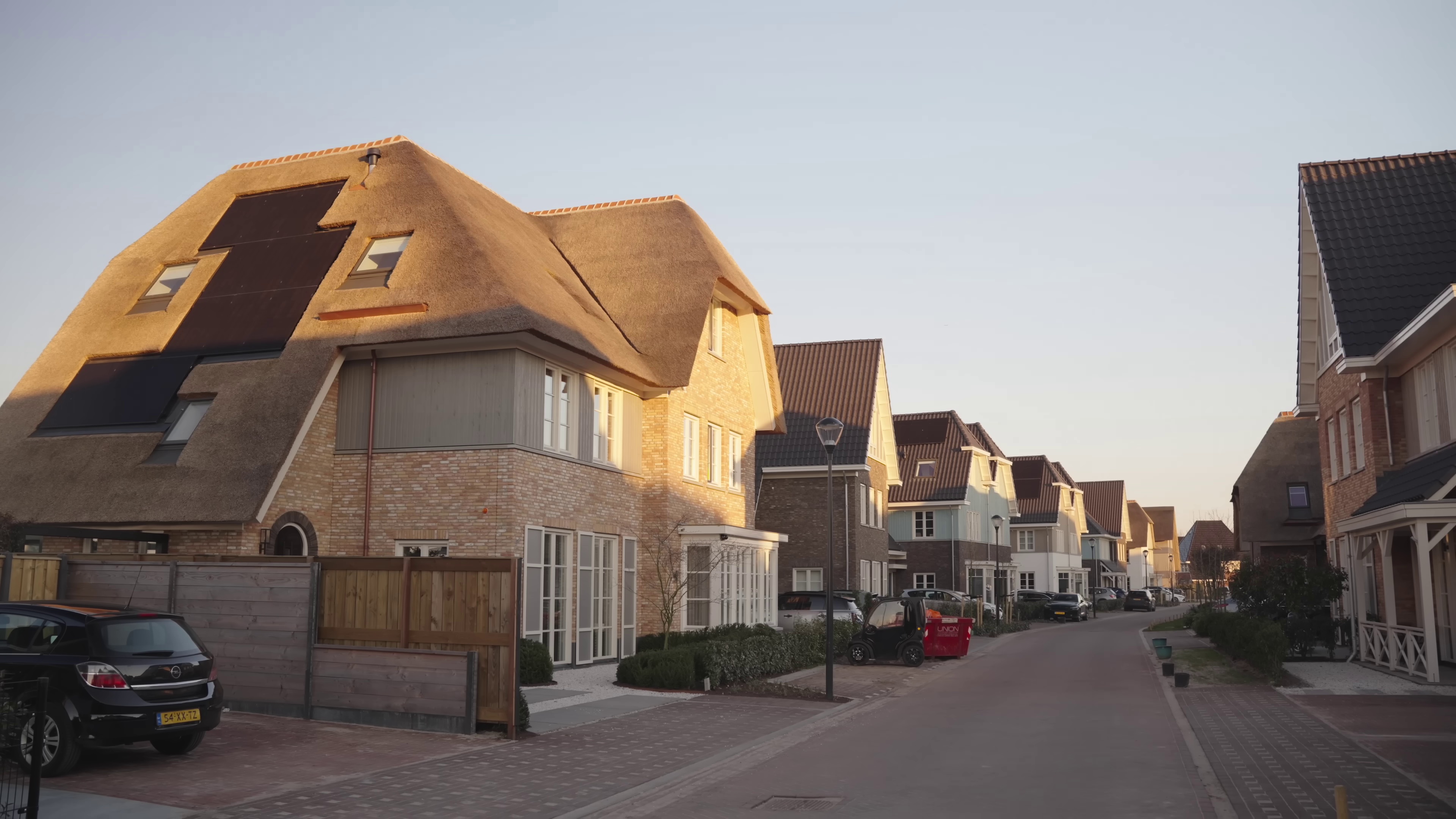Quiet residential street in Weespersluis
