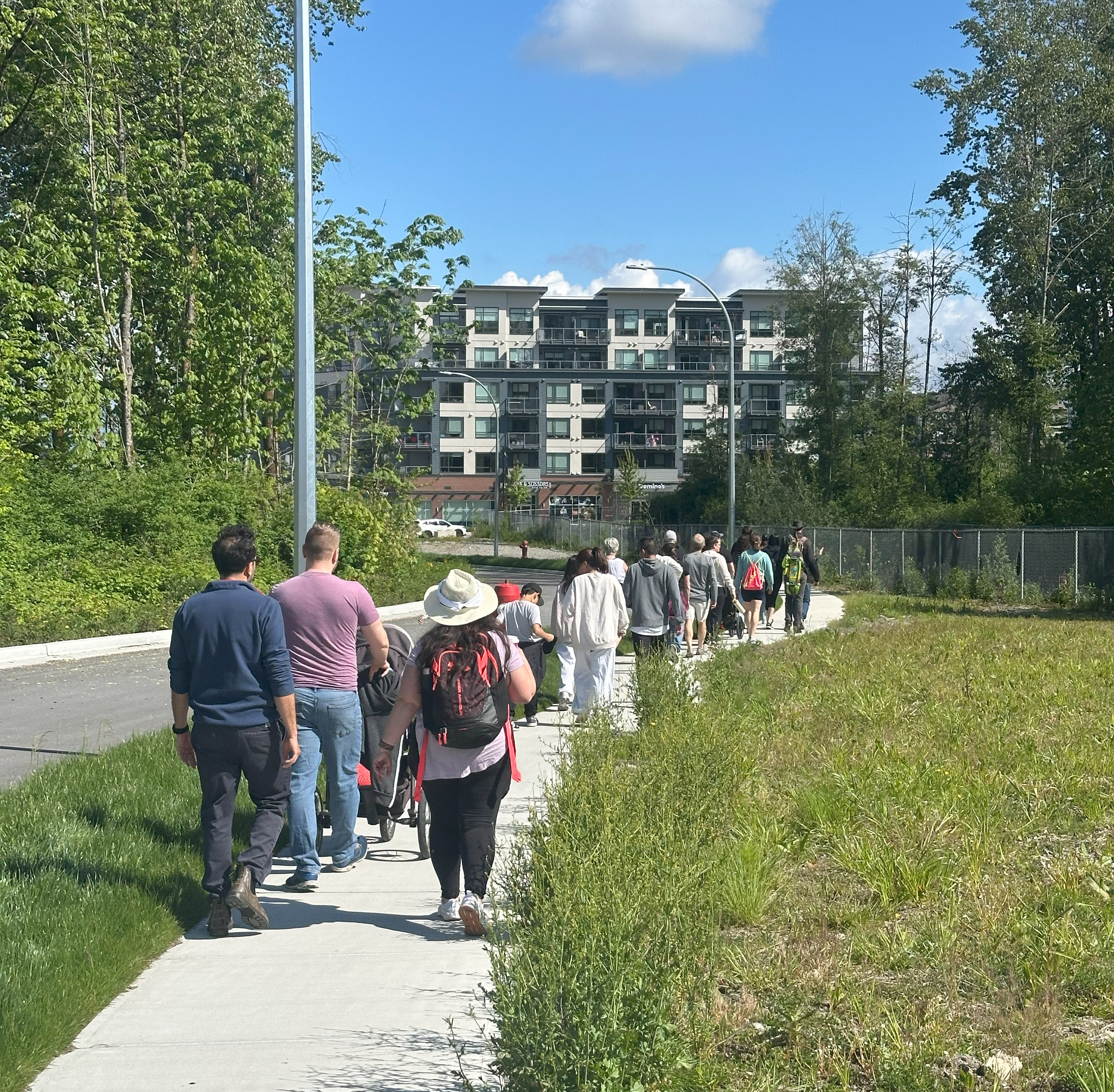 Community members exploring Langley together